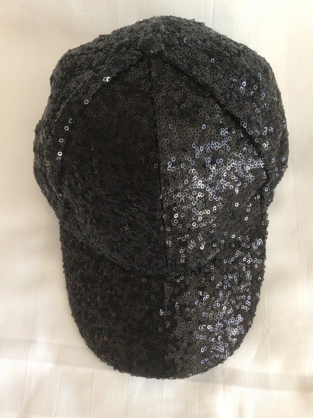 Black Sequin Ball Cap / Hat - Unworn - One Size Fits All